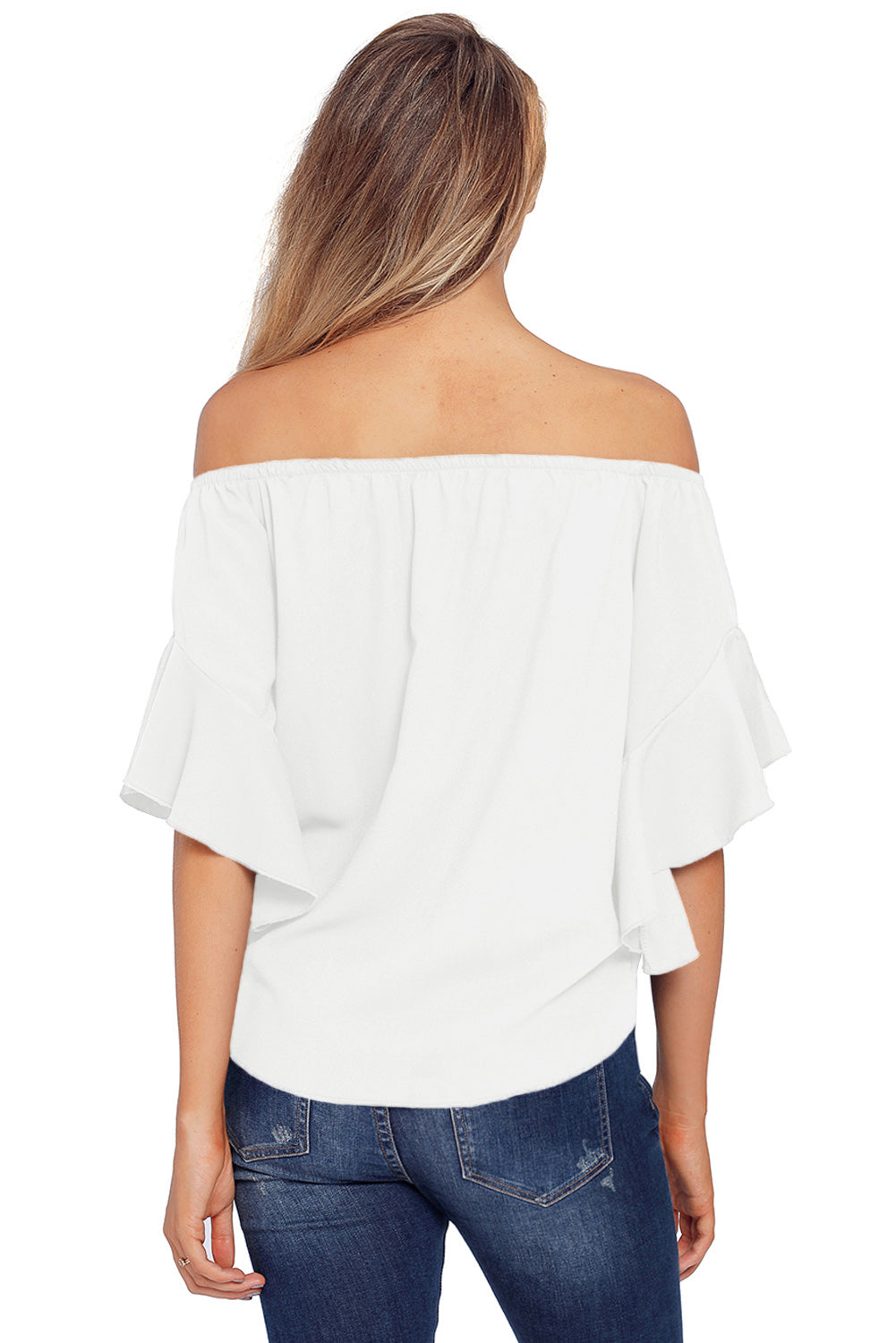 Off The Shoulder Knot Front Top