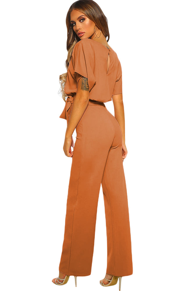 Oh So Glam Belted Wide Leg Jumpsuit