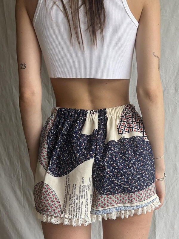 Spliced Shorts Set