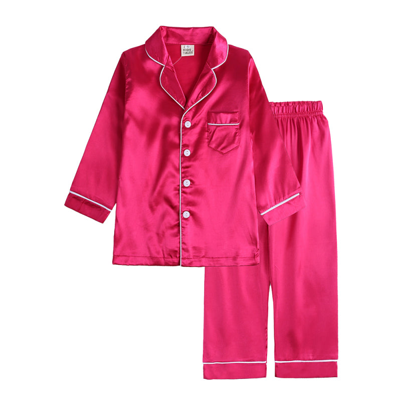 Long Sleeve Satin Pyjama Sets