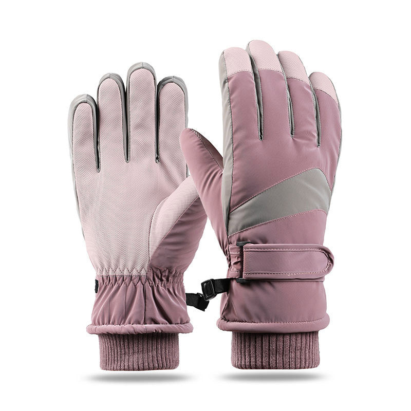 Winter Fleece Thickened Warm And Windproof Gloves