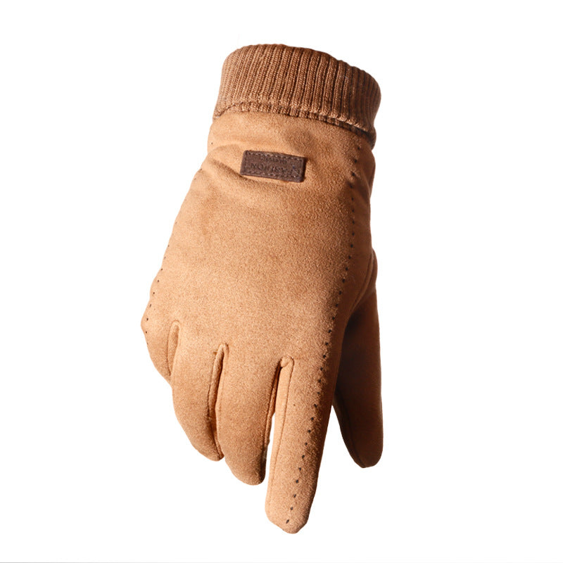 Suede gloves