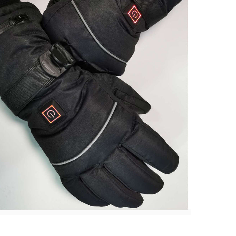 Ski 5-finger rechargeable heating warm gloves