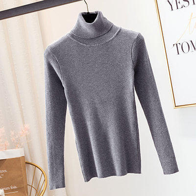 Knitted Turtleneck Sweater Shirt