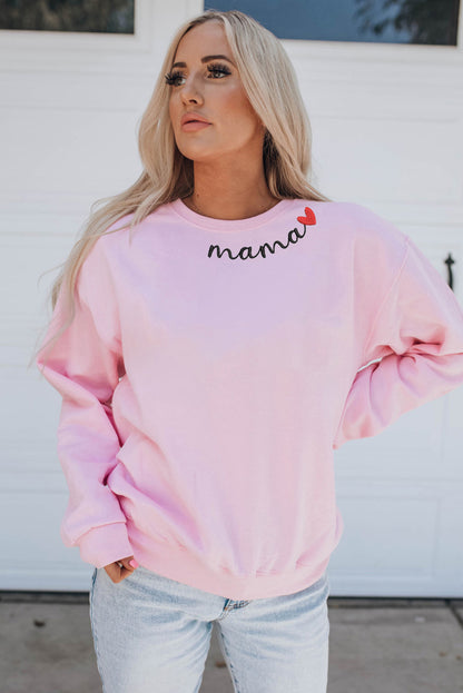 Funny Saying Letters Print Long Sleeve Sweatshirt