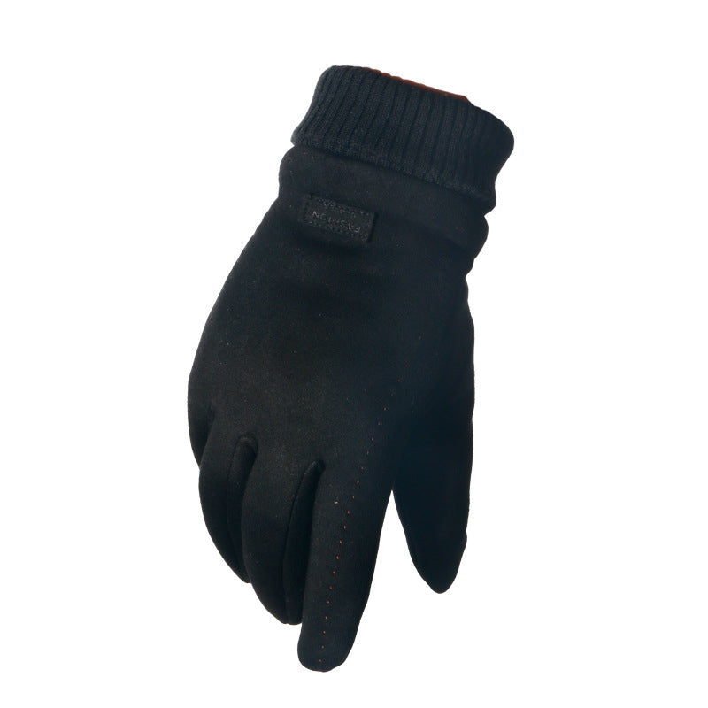 Suede gloves