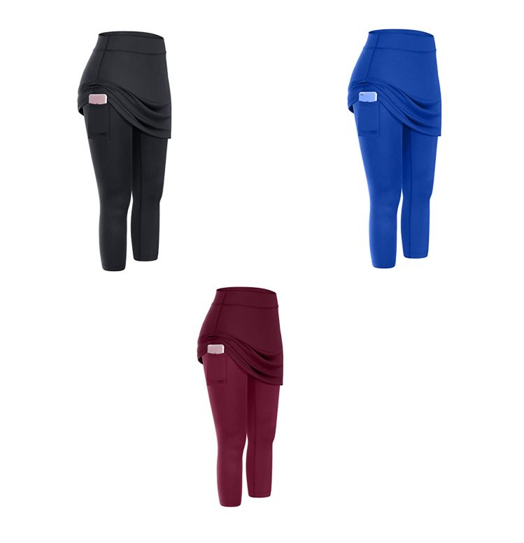 Tennis Skirted Leggings Pockets