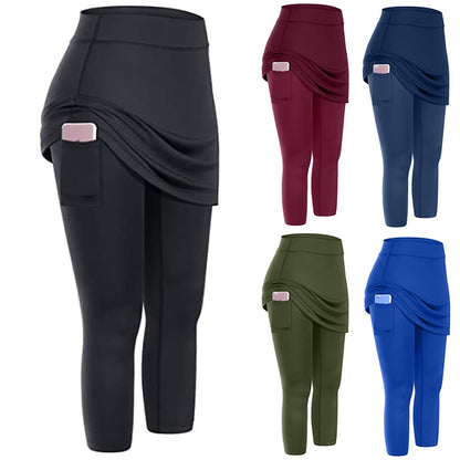 Tennis Skirted Leggings Pockets