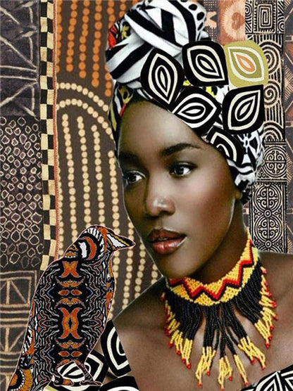 Diamond Painting African Woman Rhinestone Diamond Embroidery