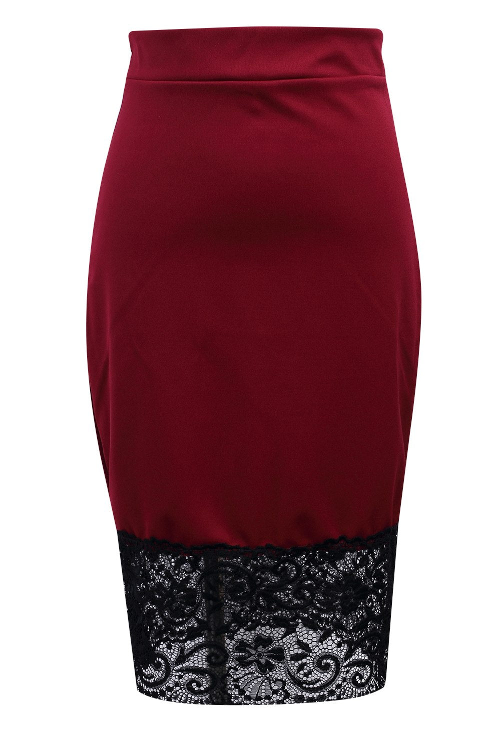 Stretchy High Waist Pencil Skirt