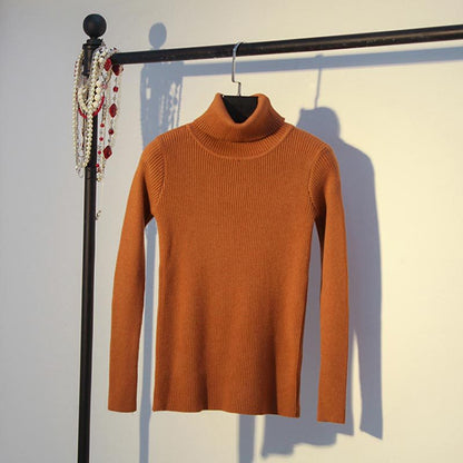 Knitted Turtleneck Sweater Shirt