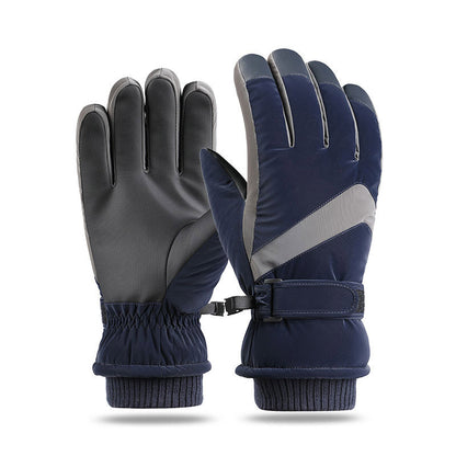 Winter Fleece Thickened Warm And Windproof Gloves