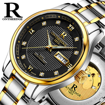 Genuine Rui Edge Automatic Mechanical Men's Watch Luminous Hollow Water-Proof Fine Steel