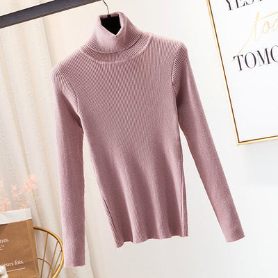 Knitted Turtleneck Sweater Shirt