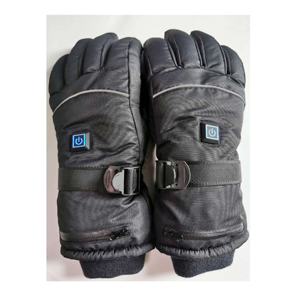 Ski 5-finger rechargeable heating warm gloves