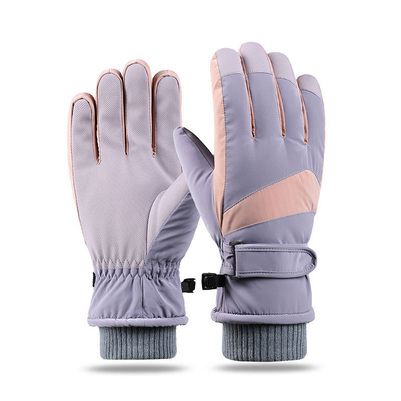 Winter Fleece Thickened Warm And Windproof Gloves