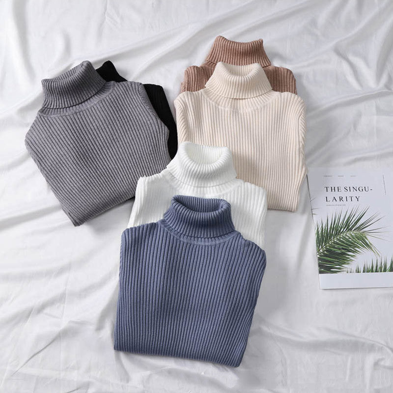 Knitted Turtleneck Sweater Shirt