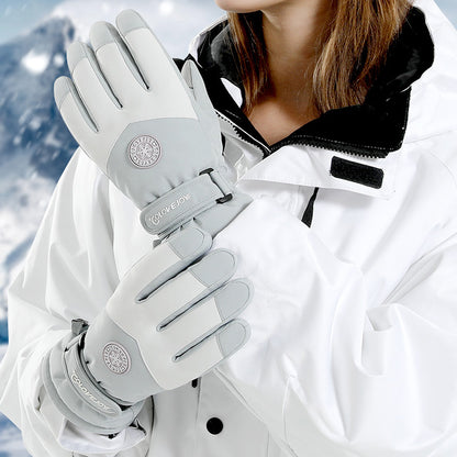 Snowflake Cartoon Print Hand Gloves