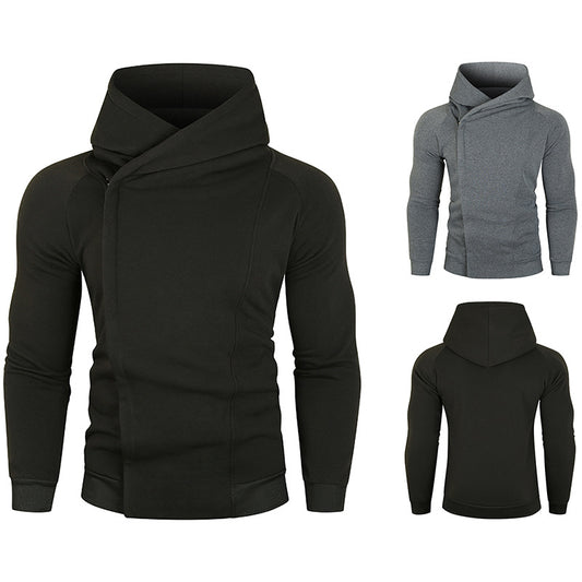 Pure Hooded Top Trend Side Zip Long Sleeve