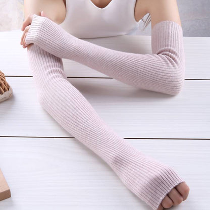 Autumn And Winter Long Thick Cashmere Arm Sleeves