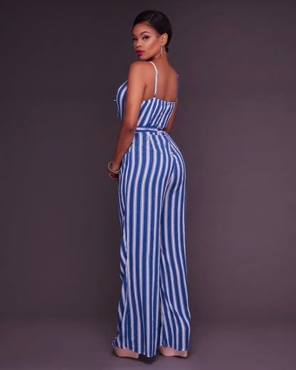 Striped Jumpsuit