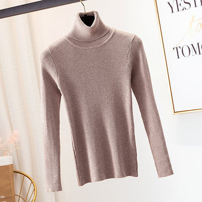 Knitted Turtleneck Sweater Shirt