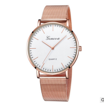 Fashion and trend net steel band Geneva men and women watches.