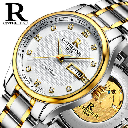 Genuine Rui Edge Automatic Mechanical Men's Watch Luminous Hollow Water-Proof Fine Steel