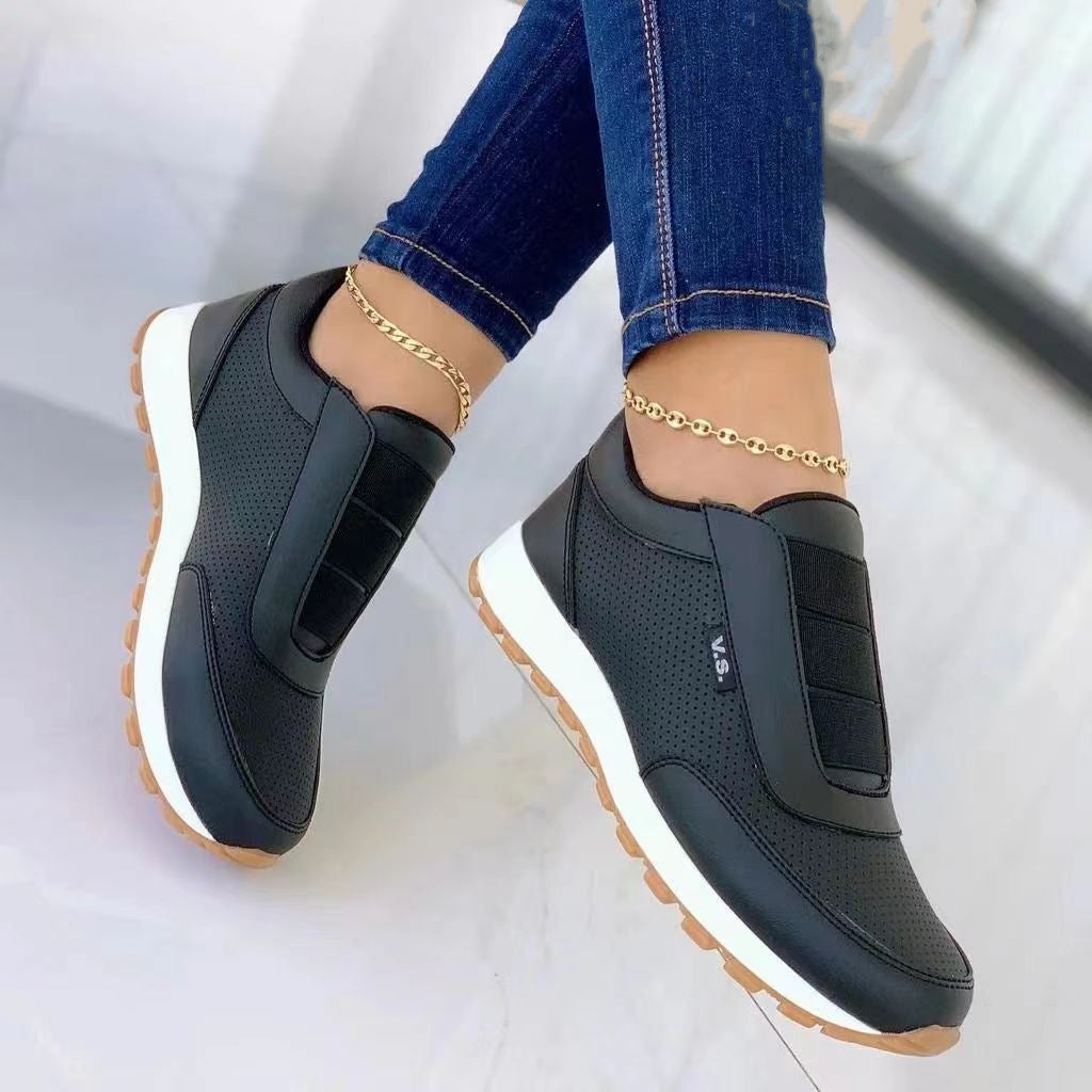 Elastic Band Design Platform Sneakers