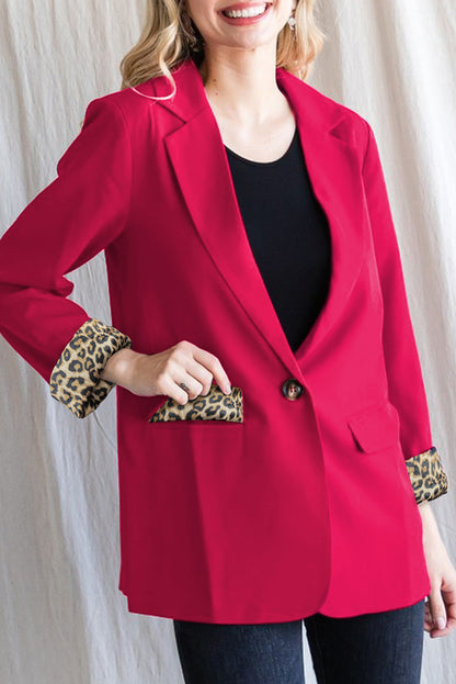 Leopard Lined Blazer