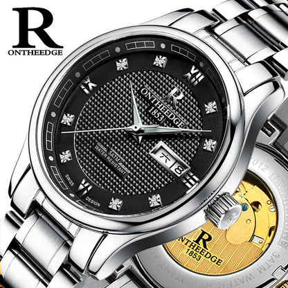 Genuine Rui Edge Automatic Mechanical Men's Watch Luminous Hollow Water-Proof Fine Steel