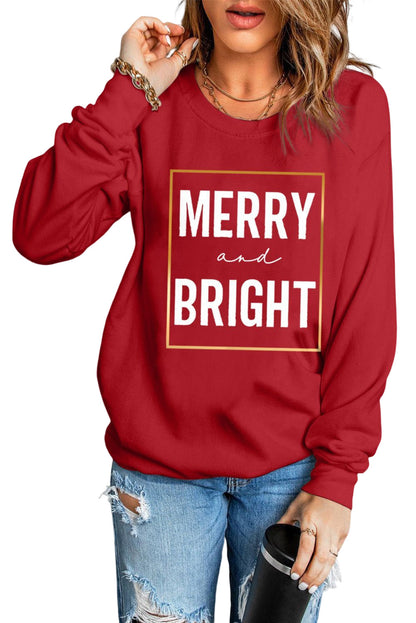 Funny Saying Letters Print Long Sleeve Sweatshirt