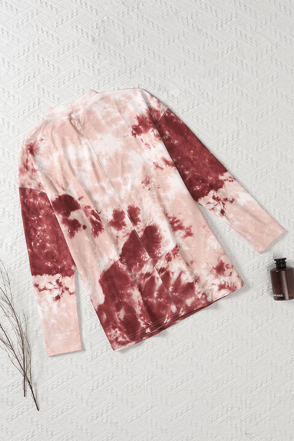 Tie Dye Crew Neck Long Sleeve Top