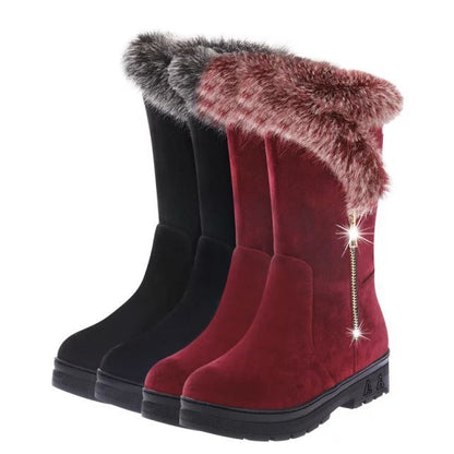 Snow Boots Women Autumn And Winter Flat Platform