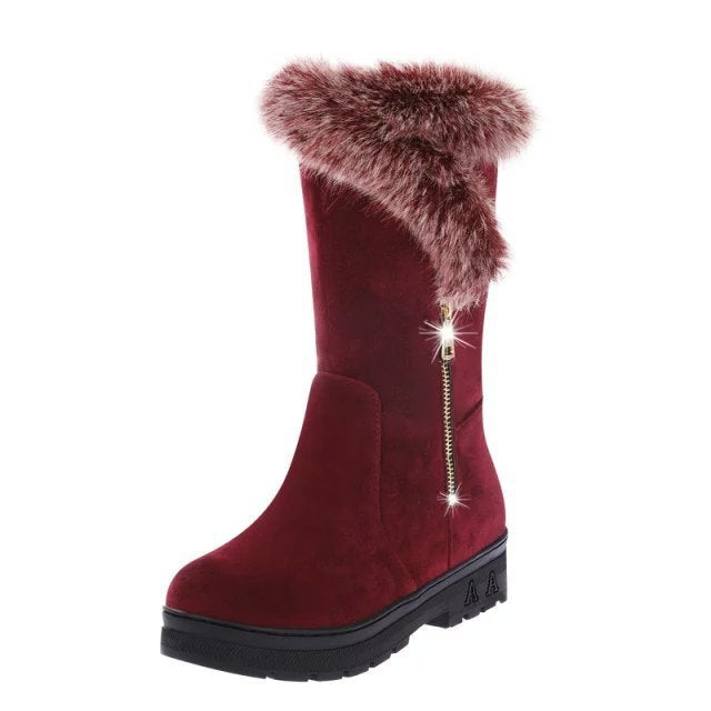 Snow Boots Women Autumn And Winter Flat Platform