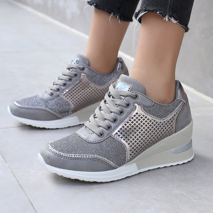 Height Increasing 6.5cm Lace-up Sneakers