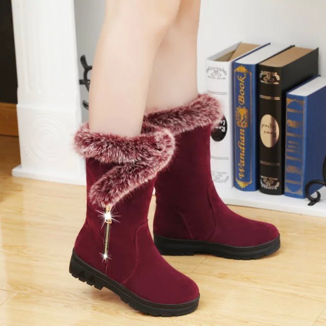 Snow Boots Women Autumn And Winter Flat Platform