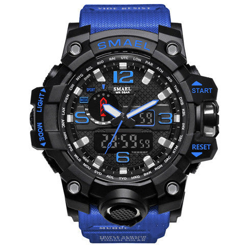 Fashion sports multi-function electronic watch couple