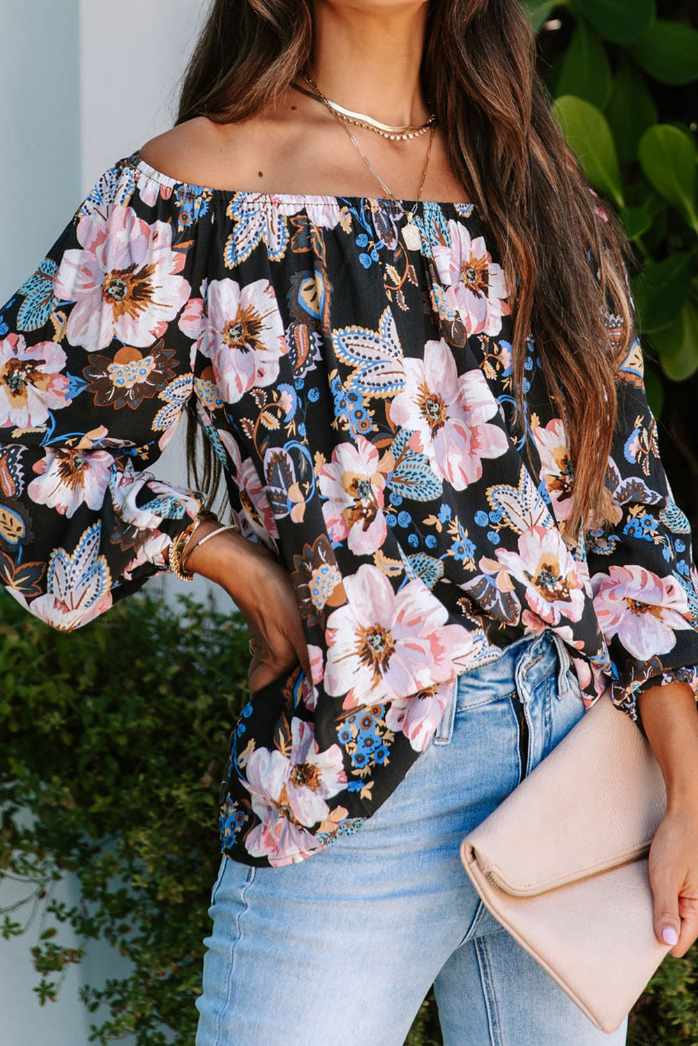 Floral Off The Shoulder Blouse