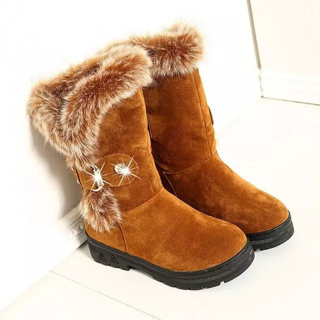 Snow Boots Women Autumn And Winter Flat Platform