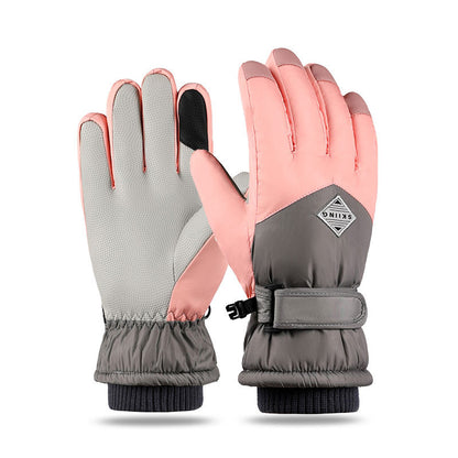 Winter Fleece Thickened Warm And Windproof Gloves