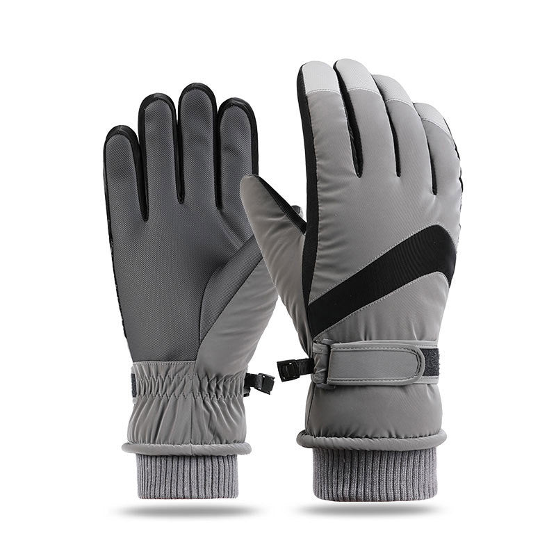 Winter Fleece Thickened Warm And Windproof Gloves